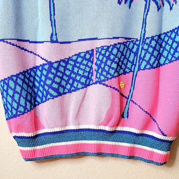Lilly Pulitzer Vivie Sweater, Ravello Blue Perfect Match Intarsia, Small, NWT - Picture 8 of 15